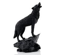 ABEESEA Wisifayardin Wildlife - Estatua y Figura de Lobo Aullando para decoración del hogar