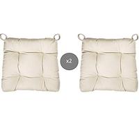 Abeil - Cojines de Silla (2 Unidades), Color Beige