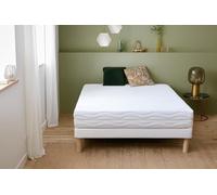 Abeil Colchón de Espuma viscoelástica / Memoria de forma XXL desenfundable Poliéster blanco, Cama 140 x 190 cm