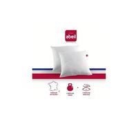 ABEIL Juego de 2 Almohadas DOBLE CONFORT 100% Algodón 60x60cm