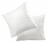 Abeil Juego de 2 Almohadas "Dulces Sueños" Poliéster Blanco 60 x 60 cm