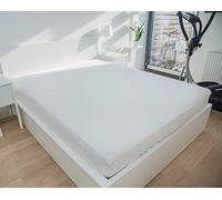 Abeil Protector de colchón - Esponja Bouclette Bio 140 x 190 cm, Algodón Poliuretano Poliéster, Blanco