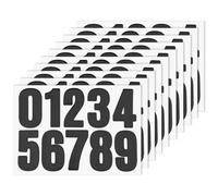 Abeillo 100 calcomanías de números, calcomanías grandes de números negros de 4 pulgadas, números adhesivos de vinilo impermeable para buzón, números de buzón de correo para cubos de ruedas, puerta