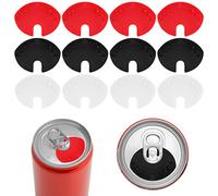 Abeillo 12 tapas para latas de bebidas, cierre de lata, tapón de lata, a prueba de polvo, tapas superiores, para cerveza, soda, cola, pop, latas de cerveza, tapas de alimentos