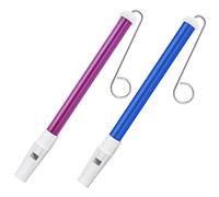 Abeillo 2 silbatos deslizantes de plástico con barras deslizantes de acero inoxidable para niños y niñas para practicar música, instrumento musical profesional para principiantes