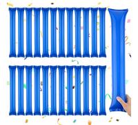 Abeillo 24 bastones de Thunder hinchables de plástico para eventos deportivos, color azul