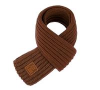 Abeillo Bufanda cálida de punto de invierno para niños, bufanda de punto suave, bufanda cálida para niños y niñas (marrón)