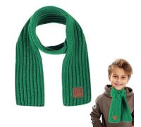 Abeillo Bufandas de Punto de Invierno Cálidas para Niños, Bufandas Calentadoras de Cuello de Punto Suave, Bufandas Cálidas Envolventes para Niños y Niñas, verde, 110cm/43.3inch