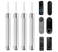 Abeillo Paquete de 4 herramientas de extracción de timbre de seguridad compatibles con Nest Video Doorbell Blink Google Nest Eufy Video Doorbell Ring Doorbell Accesorios