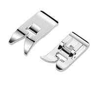 Abeillo Prensatelas para máquina de coser de vástago bajo, 2 piezas, prensatelas de puntada recta, de uso universal, para máquinas de coser domésticas Singer, Brother, Janome, etc