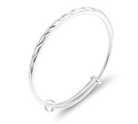 Abeillo Pulsera de plata, ajustable a todos los tamaños, pulsera antiestrés para aliviar la ansiedad, joyería para mujeres y niñas (tema de lluvia de meteoritos)