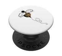 Abeja Abejorro Miel Corazón Lindo Abejas Amante PopSockets PopGrip Adhesivo
