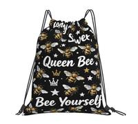 Abeja Colmena Hombre Mujer Mochilas Deportiva Plegable Mochila Con Cordón Gran Capacidad Bolsa De Gimnasio Para Acampada Fútbol Senderismo