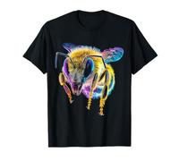 Abeja Colorida Impresión Abstracto Arte Animal Amante Motivo Abeja Camiseta