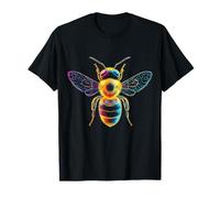 Abeja Colorida Pintura Motivo Amante Animal Impresión Arte Abeja Camiseta
