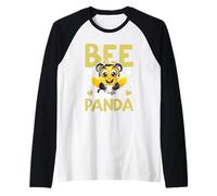 Abeja como un Panda Camiseta Manga Raglan