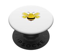 Abeja con alas Estilo limón PopSockets PopGrip Adhesivo