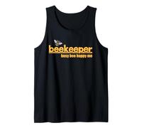 Abeja concurrida Feliz yo Divertida Apicultor y Abejas Camiseta sin Mangas