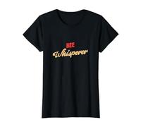 Abeja Divertida susurradora de Abejas Camiseta gráfica económica, Mujer, Negro, L