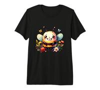 Abeja Feliz Gran Sonrisa Abeja Se Feliz Camiseta Premium