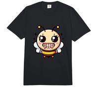 Abeja Feliz Gran Sonrisa Dientes Malos Abeja Sé Feliz Comfort Colors Adult Heavyweight T-Shirt
