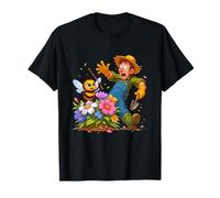 Abeja hilarante atacando la Escena de Jardinero asustado Camiseta