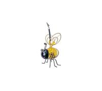 Abeja LED solar decorativa metal y vidrio luz exterior para jardín 2 lm 9,5 x 26 cm colgante carga solar adorno para árboles y terrazas