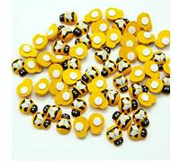 Abeja mariquita pegatinas 100 piezas decoración de pared de madera para bricolaje Scrapbooking artesanía decoración de fiesta en casa