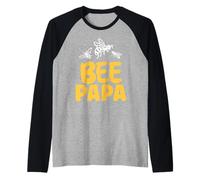 Abeja Papa Apicultor Abejas Colmena Abeja Abeja Papá Padre Papá Camiseta Manga Raglan
