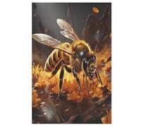 Abeja - Puzzle para niños, 1000 unidades, rompecabezas de madera, kit de bricolaje, relajación, juegos para adolescentes y adultos (78 x 53 cm)