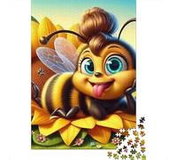 Abeja soleada Rompecabezas de 1000 Piezas para Adultos Material de Papel Desafío Mental Puzzle Relajante para decoración del hogar 70x50cm/1000pcs