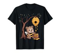 Abeja trabajadora, Oso, Colmena, Miel, árbol, Bosque Camiseta gráfica económica