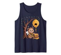 Abeja trabajadora, Oso, Colmena, Miel, árbol, Bosque Camiseta sin Mangas