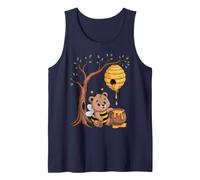 Abeja trabajadora, Oso, Colmena, Miel, árbol, Bosque Camiseta sin Mangas