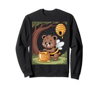 Abeja trabajadora, Oso, Colmena, Miel, árbol, Bosque Sudadera
