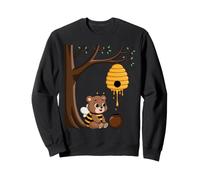 Abeja trabajadora, Oso, Colmena, Miel, árbol, Bosque Sudadera