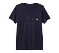 Abeja Volar Un Corazón Animales Natural Camiseta Premium