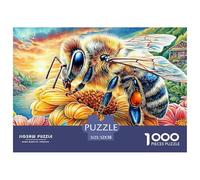 Abejas Coloridas Rompecabezas De 1000 Piezas para Adultos Niño Puzzle De Papel Ecológico, Puzzle De Juguete para Regalo, 52x38cm/1000pcs