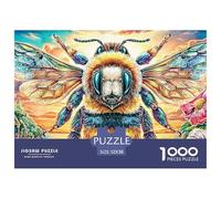 Abejas Coloridas Rompecabezas De 1000 Piezas Puzzles para Adolescentes Y Niños Jigsaw Puzzles Juguete De Desafío,Puzzles Difíciles, 52x38cm/1000pcs