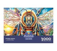 Abejas Coloridas Rompecabezas De 1000 Piezas Puzzles para Adolescentes Y Niños Jigsaw Puzzles Juguete De Desafío,Puzzles Difíciles, 52x38cm/1000pcs