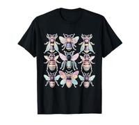 Abejas estéticas Pastel Dreamy Art y2k 2000s Kawaii Insectos Camiseta