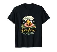 Abejas Viven en ti Mismo Cottagecore Bee and Flower Art Camiseta