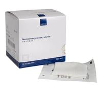 ABENA Almohadillas de gasa | 100 en un paquete | 7,5 x 7,5 cm | Gasa suave y absorbente no estéril para apósitos de heridas. Apósitos no estériles para heridas. Apósitos no adhesivos para heridas.