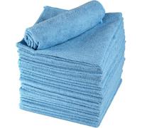 ABENA Bayeta de Microfibra 40×40 cm XXL - Paño de Limpieza Profesional Multiusos, Alta Absorción, Oeko-Tex, Lavable hasta 300 usos, para Cristales, Cocina y Hogar (20, Azul)