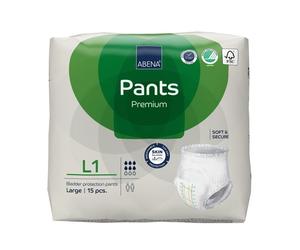 Abena Bragas L1 Premium Adulto 15 Pañales Bolsa Protección Incontinencia 1400ML