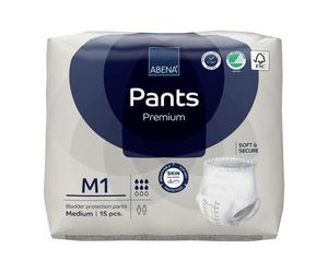 Abena Bragas M1 Premium Adulto 15 Pañales Bolsa Protección Incontinencia 1400ML
