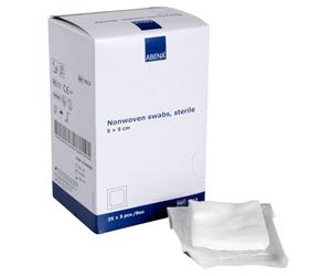ABENA Gasas Estériles (5 x 5 cm) | compresas de Gasa no tejidas con 4 capas | para el Cuidado de Heridas Apósitos de uso médico (1 caja = 125 unidades)
