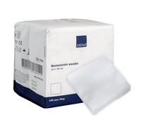 ABENA Gasas no tejidas 10x10 cm - 100 unidades, no estériles, sin pelusas, 4 capas, ultrasoft y no adhesivas