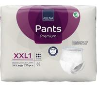 Abena Pants XXL1 - Pantalones de incontinencia de gran capacidad para hombres y mujeres, transpirables y cómodos con rápida absorción, almohadillas discretas para incontinencia, cintura de 60 a 80