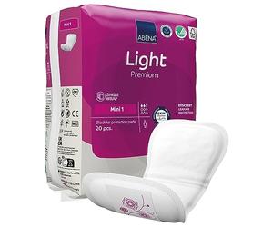 Abena Premium Light Mini - Almohadilla para incontinencia unisex de 3.9 x 8.6 pulgadas 1000021337, 200 unidades